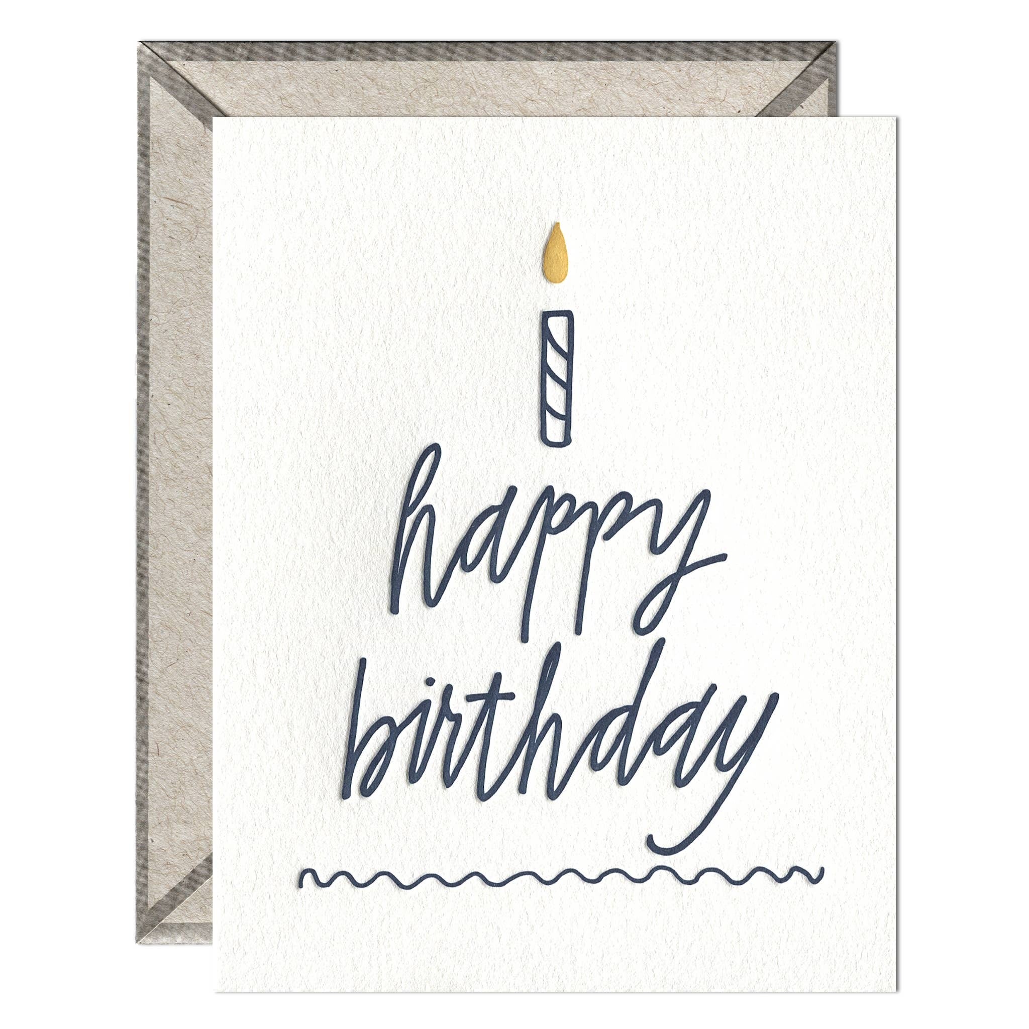 Make A Wish Happy Birthday Greeting Card, Single Folded, 43% OFF