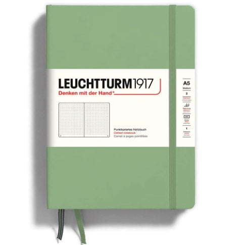 Leuchtturm1917 A5 Medium Hardcover Dotted Notebook - Red